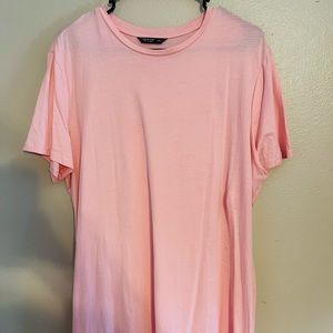 Pink T-Shirt Dress - SHEIN 2XL